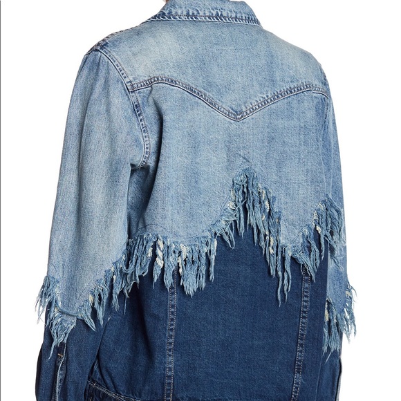 Blanknyc two tone denim jacket - Picture 2 of 2